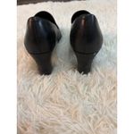 Franco Sarto  leather‎ Block Heel Loafers Black Shoes Women's Size 6.5M Euro 37 Photo 3