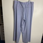 Ann Taylor The Wide Leg Dress Pant Crepe In Light Blue Textured Size 16 Workwear Photo 1