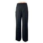 Lipsy Women's Black Lace Up High Waisted Wide Leg Trousers Dress Pants Size 4 Photo 1