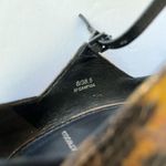 Brian Atwood Campisa black suede and bronze snakeskin embossed stiletto heels Photo 9