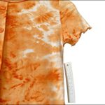 Abound  tie dye rise amber baby tee button short sleeve Photo 4