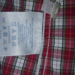 Lands' End  16 Red White Gingham Check Top Plus Photo 8