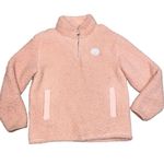 Ivory Ella  Pink Oversized Quarter Zip Sherpa Pullover size Small Photo 1