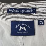 Lauren James  Dark Gray and White Stripe Seersucker Shorts Size XS Preppy Shorts Photo 5