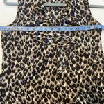 Ann Taylor  leopard print sleeveless top ruffle V-neck size 6P Photo 3