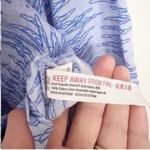 Free People  Intimately Size Small Blooms For You Loungewear Shirt Blue Abstract Photo 7