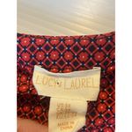 Lucy & Laurel Tunic Top 3X Womans Blouse Red Navy Fisherman Roll Tab Sleeve Photo 9