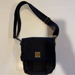Napa Valley Black canvas Crossbody Bag with bronze Gold Accent could be unisex Photo 0