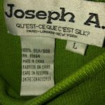 Joseph  A. C'esy Silk? M Silk Lime Sleeveless Shell Top Photo 1