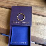 Monica Vinader Siren Hammered Ring Gold Photo 1