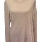 White + Warren cashmere pullover sweater side slits in cream M Tan Size M Photo 0