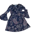 Emma & Michele Emma Michele Boho Paisley Bell Sleeve Dress β Size Small Photo 0