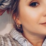 18K Gold tube hoop earrings Photo 3