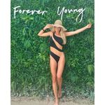 Norma Kamali  Snake Mesh Mio One Piece Swimsuit in Black Size Large Photo 8