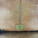 Fossil Vintage Reissue Dual Tone Brown Leather Flap Crossbody Messenger Bag Photo 7