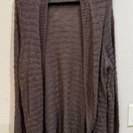 Maurice's Brown Knit Open Front Cardigan Sweater Lightweight Casual Layering Sz1 Photo 0