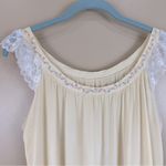 Vintage Miss Elaine Pastel Yellow Floral Embroidered Nightgown Robe Nylon Medium Photo 3