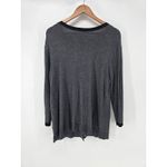 Susina Womens Gray Black Trim Cardigan Sweater Size L Long Sleeve Button Front Size L Photo 2