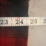 Pendleton Women's Plaid 100% Cotton Red Black Check Flannel Shirt XL Super Soft Photo 5