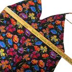 Top shop spaghetti strap V-neck cropped jumpsuit romper black floral 6 women's Photo 8