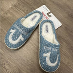 True Religion New  Blue Sequin Women's Slippers Photo 2