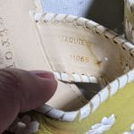 Vtg Y2K Apostrophe Lime Green Leather Whipstitch Toe Post Thong Sandals Sz 7 Photo 5