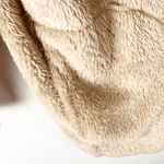 SABRINA LAUREN New York Tan Hooded Fuzzy Long Sleeves Open Front Jacket Size XL Photo 4