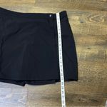 L.L.Bean Wrap Snap Skort Zip Pockets Black Casual Outdoor Golf Women's Size 14 Photo 2