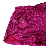 None Bright pink shimmery metallic large junior shorts with drawstring and pockets Photo 2