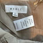 Mable Women's Frilly Strap Lace Up Crop Top Brown Size L Size L Photo 5