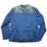 Ruff Hewn Blue and Black Bomber Jacket Lightweight Athletic Style Photo 1