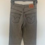 Levi's Levi’s Ribcage Straight Ankle Button Fly High Rise Gray Wash Jeans Size 27 Photo 6