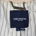 Gryphon New York Crystal Trench Embellished Cotton Jacket L Tan Size L Photo 4