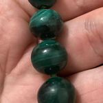 MCM Women’s vintage green multi shaded/ colored malachite beaded necklace ! This nec Photo 1