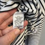 Andrée Top Black & White Striped Hoodie with Silver Sequin Hood Sz 3X NWT Photo 4