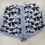 White Birch  Blue Camo Corduroy Jacket 2X Dolman Sleeve Full Zip Photo 5