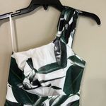 NWT asos leaf white green petite dress Size 2P Photo 2