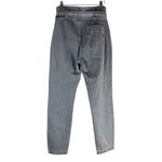 Sézane Sezane Maxime Belted Exposed Button Fly Jeans Gray Size FR 38 US 6 Photo 1