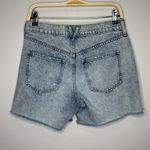 Veronica Beard Shiloh Denim Shorts Pebble Stone Wash Size 27 Button Fly Raw Hem Photo 6