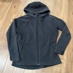Athleta  Gray Black Spandex Full Zip Hooded Jacket Size XS Photo 0
