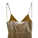 Retrofête NEW NWT Retrofete Doss Maxi Dress In Metallic Champagne Gold Photo 7