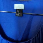 H&M  Blouse Royal Blue Sleeveless Modern Classic Polyester Size 6 Small‎ Photo 3