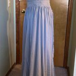 NWOT light blue chiffon sleeveless bridesmaid dress size 16 lace up back Photo 3
