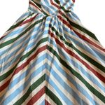 Maeve Anthropologie Halter Midi Sundress Stripe Print A-Line Size XS Women's NWT Photo 4
