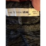 Rag and Bone  Shirt Women Small Black Heather Grey Burnout Short Sleeve Tee Gothic Photo 8