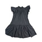 Pinch All That You Are Black Ruffled Smocked Dress Drop Waist Pockets Women’s S Photo 2