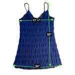 Socialite Women's XL Blue Textured Sleeveless Dress Photo 4