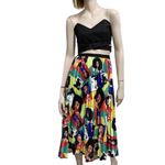 Colorful Pop Art Pleated Long Skirt M Size M Photo 1
