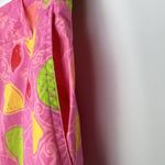 Lilly Pulitzer 4 Hibiscus Pink Marzipan Rachael Capri Pants Stretch White Label Photo 2