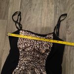 Vintage retro y2k cheetah leopard print babydoll ruched top Black Size M Photo 1